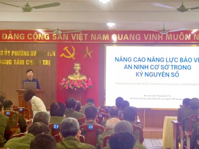 Trí tuệ nhân tạo – “Tấm lá chắn số” trong giữ gìn an ninh, trật tự cơ sở