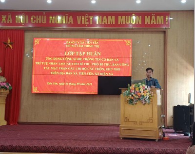 Tiên Yên tập huấn AI cho cán bộ các cấp – Khởi động hành trình chuyển đổi số