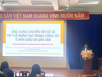 AI trong công tác tuyên giáo – dân vận: Bước chuyển mình của đội ngũ cơ sở