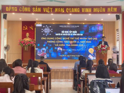 Từ mầm non đến THCS, giáo viên Vàng Danh sử dụng công cụ AI vào giảng dạy