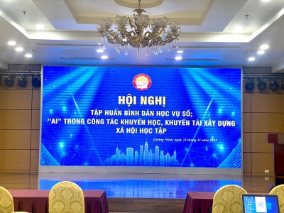 Tập huấn Bình dân học vụ số & Ứng dụng AI cho công tác khuyến học Quảng Ninh