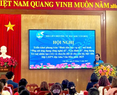 Ứng dụng AI trong phong trào Phụ nữ và Gia đình số tại Vân Đồn