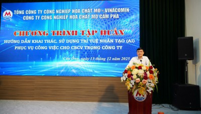 Ứng dụng AI vào công việc thực tiễn tại Công ty Cổ phần Hóa chất mỏ Cẩm Phả