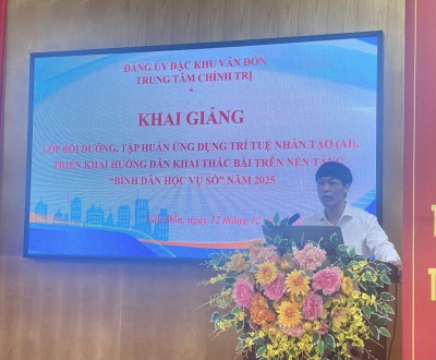 Ứng dụng AI vào công việc thực tiễn – Bước đi thiết thực của Đặc khu Vân Đồn