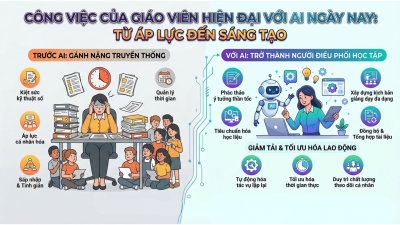 Công việc của giáo viên hiện đại với AI ngày nay: Từ áp lực đến sáng tạo