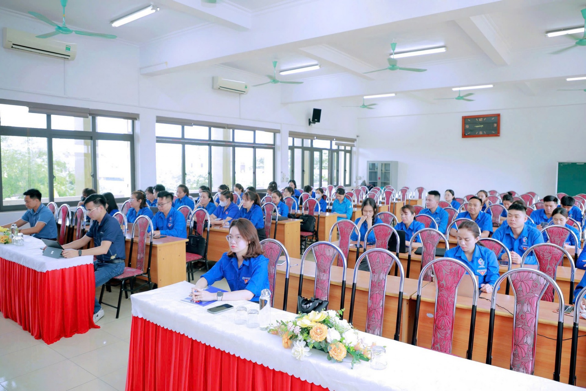 Quảng cảnh lớp tập huấn Đoàn viên thanh niên Đông Triều